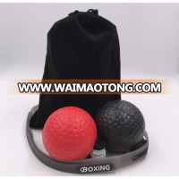 Black Reflex Boxing Trainer Inflatable pear punching balls Polyethylene reflex boxing trainer ball